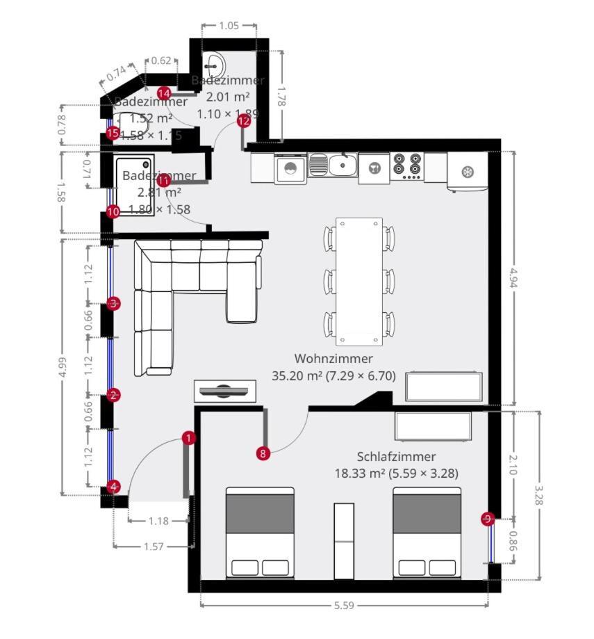 Apartamento Traumhaftes Zentrales Zum Entspannen *